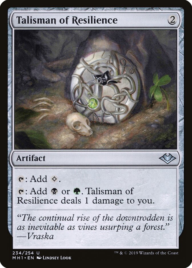 Talismã da Resiliência / Talisman of Resilience - Magic: The Gathering - MoxLand