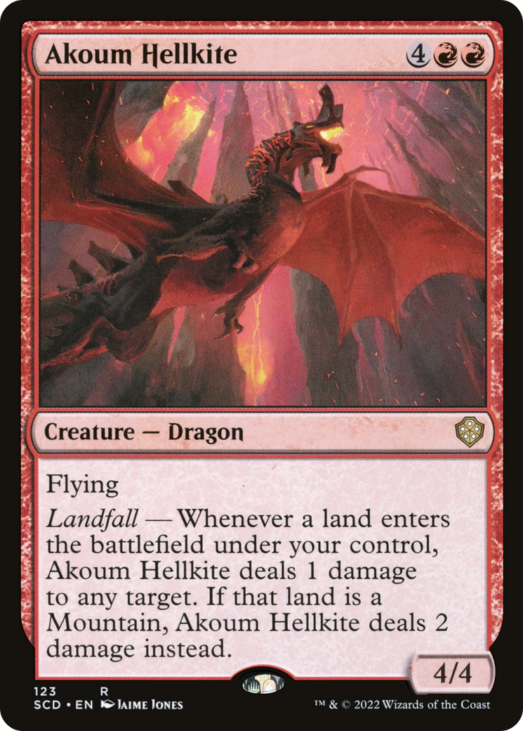 Dragoa Avérnea de Akoum / Akoum Hellkite - Magic: The Gathering - MoxLand