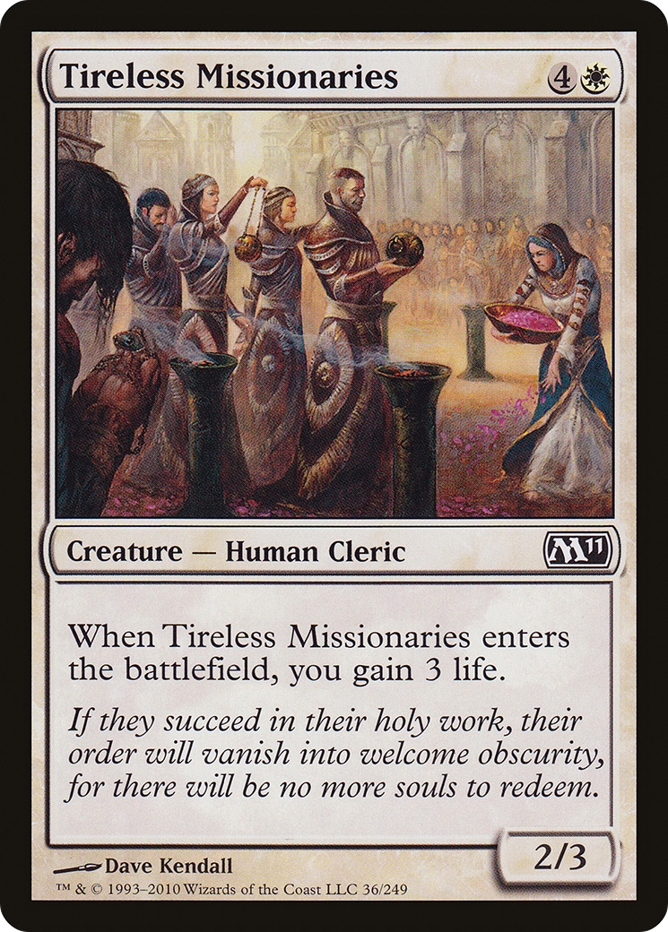 Missionários Incansáveis / Tireless Missionaries - Magic: The Gathering - MoxLand