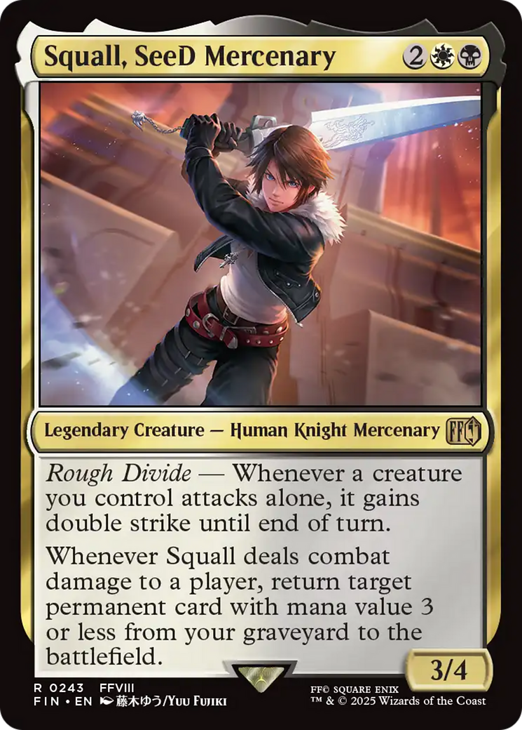 Squall, Mercenário da SeeD / Squall, SeeD Mercenary - Magic: The Gathering - MoxLand