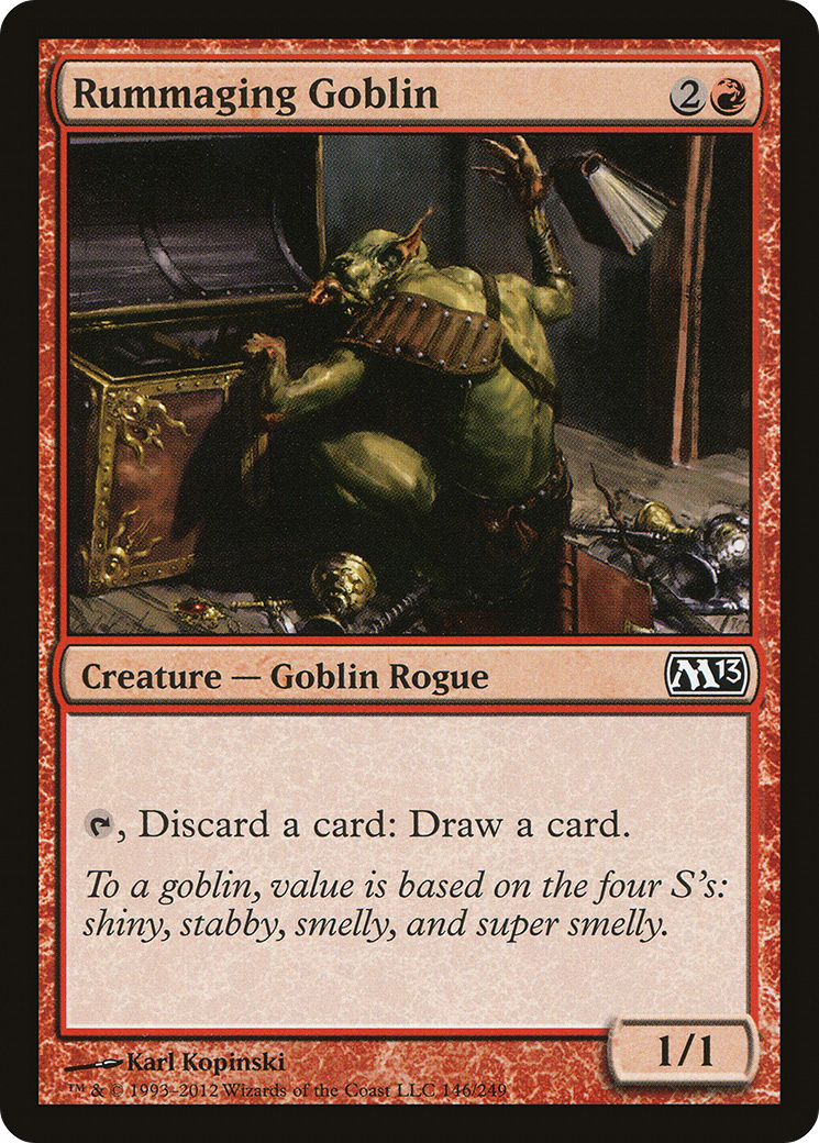 Goblin Escarafunchador / Rummaging Goblin - Magic: The Gathering - MoxLand