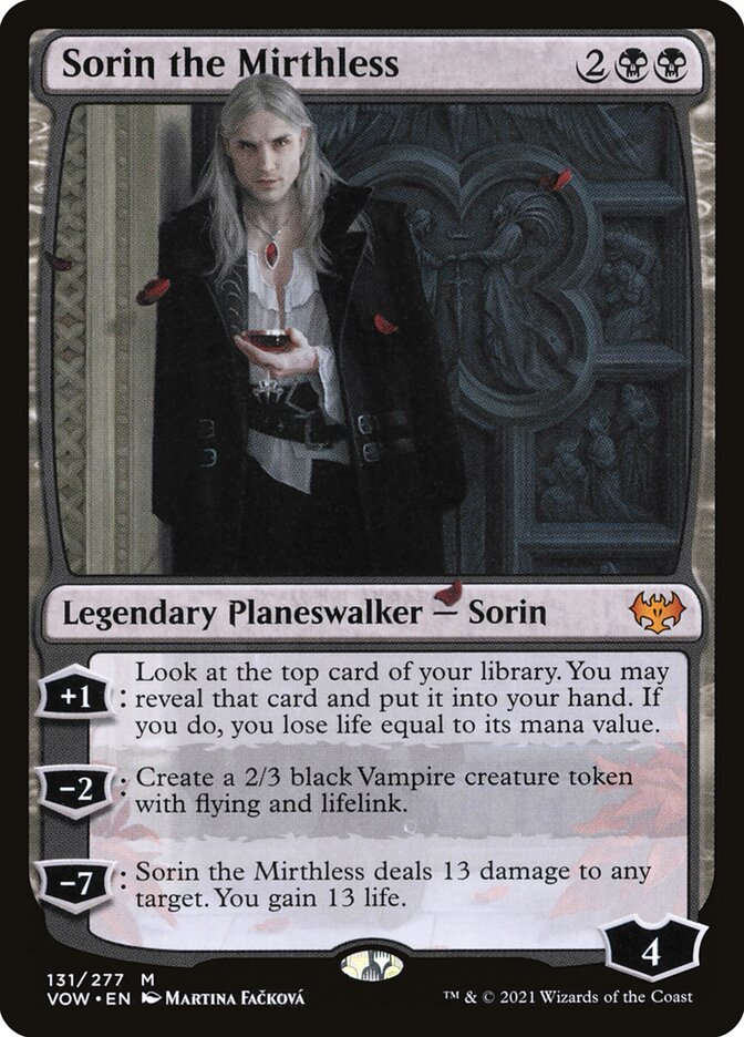 Sorin, o Infeliz / Sorin the Mirthless - Magic: The Gathering - MoxLand