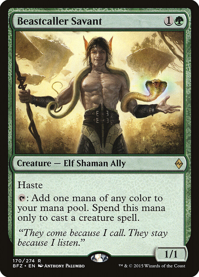 Sábio Convocador de Feras / Beastcaller Savant - Magic: The Gathering - MoxLand