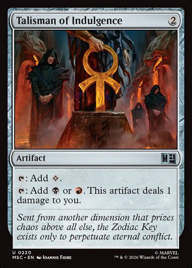 Talismã da Indulgência / Talisman of Indulgence - Magic: The Gathering - MoxLand