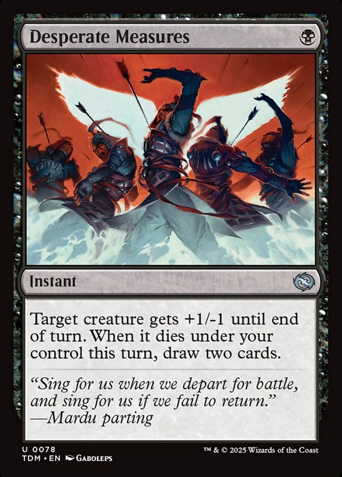 Medidas Desesperadas / Desperate Measures - Magic: The Gathering - MoxLand