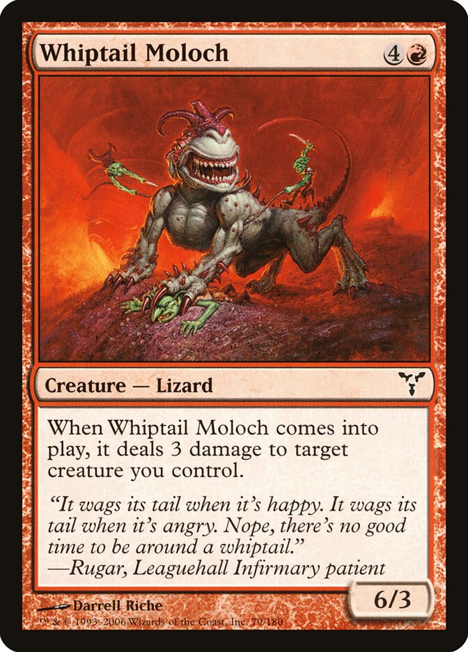 Moloch Cauda-de-Chicote / Whiptail Moloch - Magic: The Gathering - MoxLand