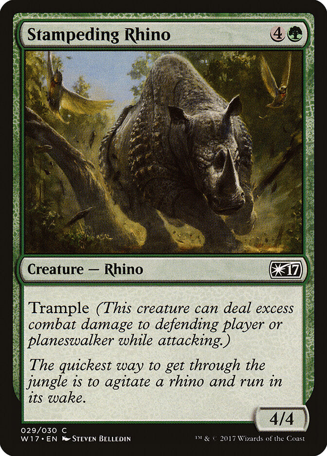 Rinoceronte Desembestado / Stampeding Rhino - Magic: The Gathering - MoxLand