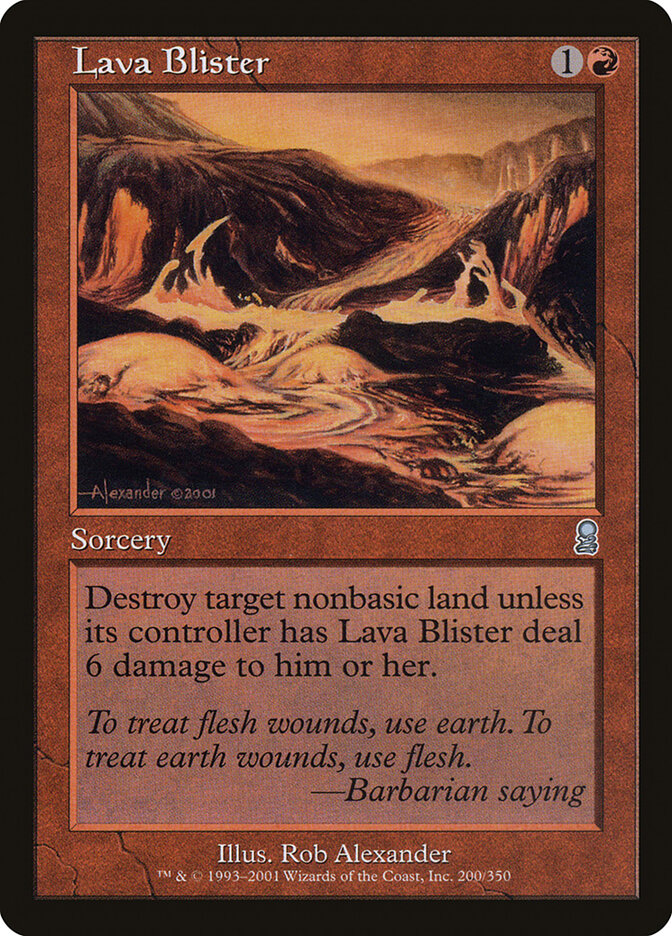 Empola de Lava / Lava Blister - Magic: The Gathering - MoxLand