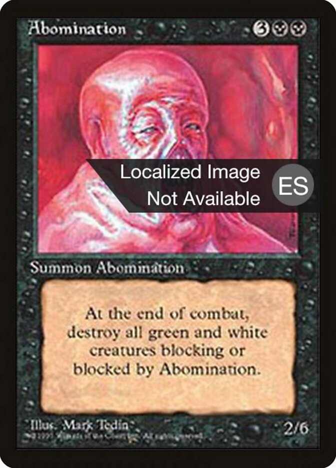 Abominação / Abomination - Magic: The Gathering - MoxLand