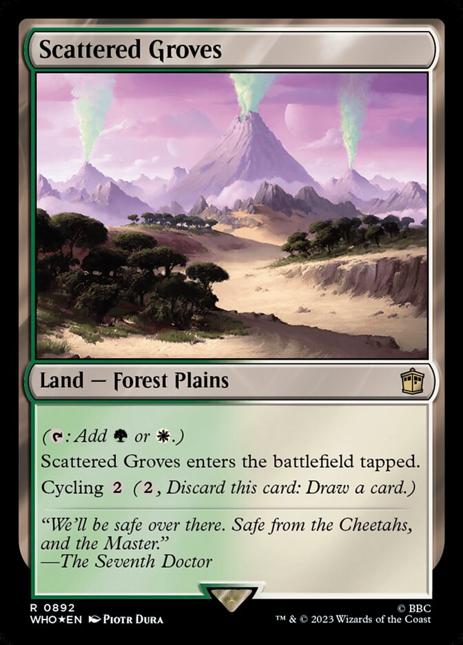 Bosques Esparsos / Scattered Groves - Magic: The Gathering - MoxLand