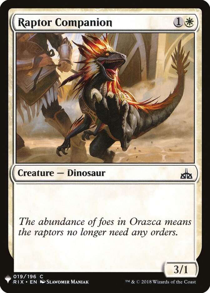 Companheiro Raptor / Raptor Companion - Magic: The Gathering - MoxLand