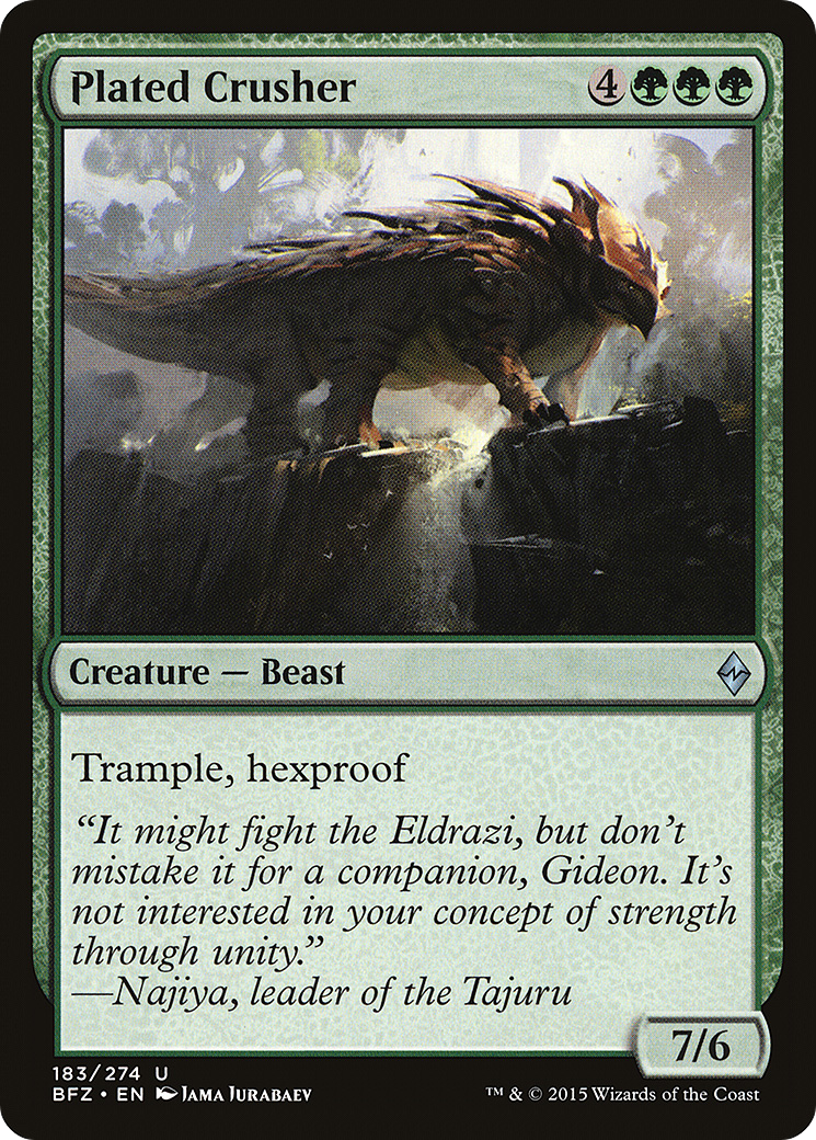 Esmagador Blindado / Plated Crusher - Magic: The Gathering - MoxLand
