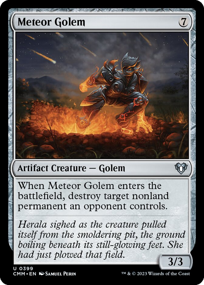 Golem Meteórico / Meteor Golem - Magic: The Gathering - MoxLand