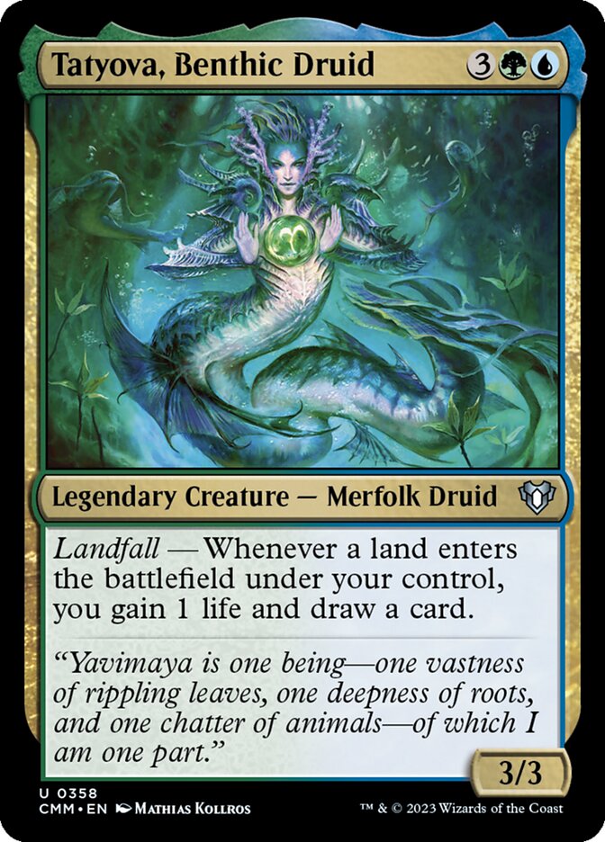Tatyova, Druida Bêntica / Tatyova, Benthic Druid - Magic: The Gathering - MoxLand