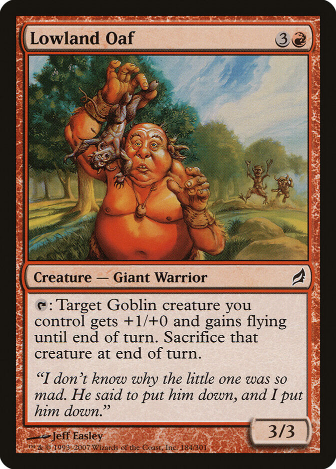 Tonto da Terra Baixa / Lowland Oaf - Magic: The Gathering - MoxLand