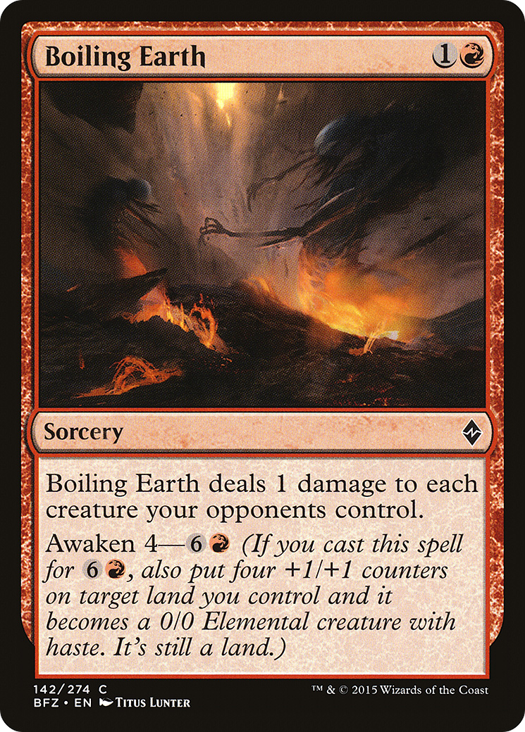 Terra Fervente / Boiling Earth - Magic: The Gathering - MoxLand