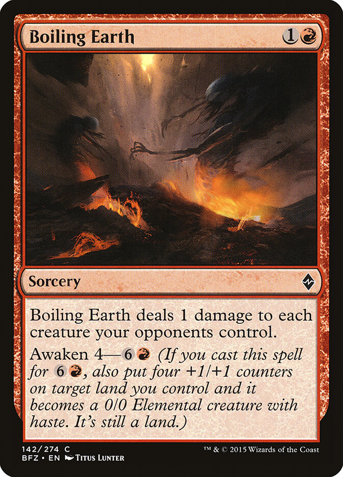 Terra Fervente / Boiling Earth - Magic: The Gathering - MoxLand