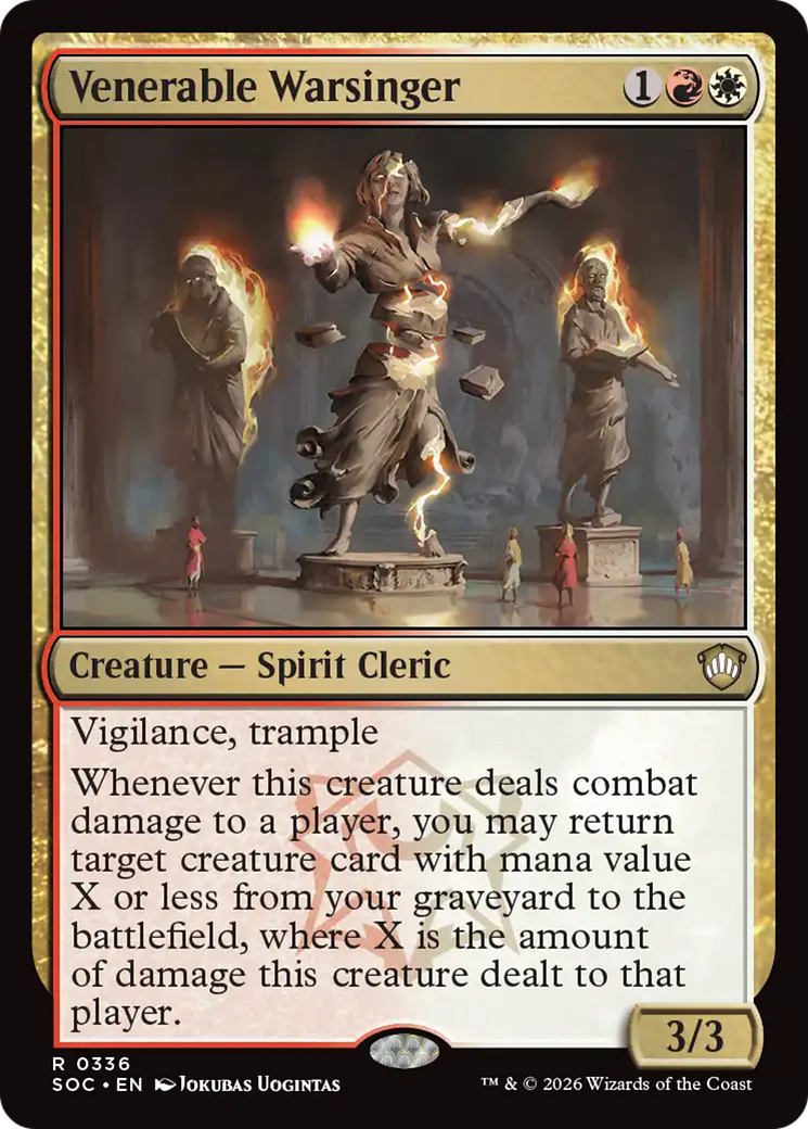 Belicantora Venerável / Venerable Warsinger - Magic: The Gathering - MoxLand