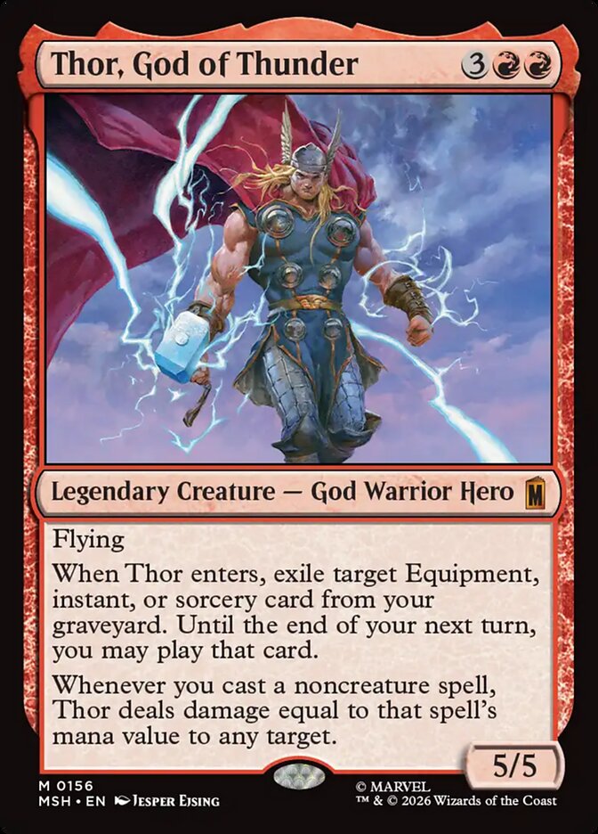 Thor, God of Thunder - Magic: The Gathering - MoxLand