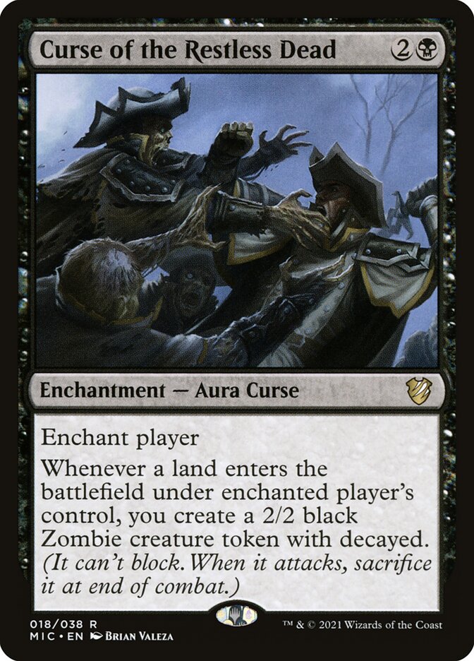 Maldição dos Mortos Inquietos / Curse of the Restless Dead - Magic: The Gathering - MoxLand