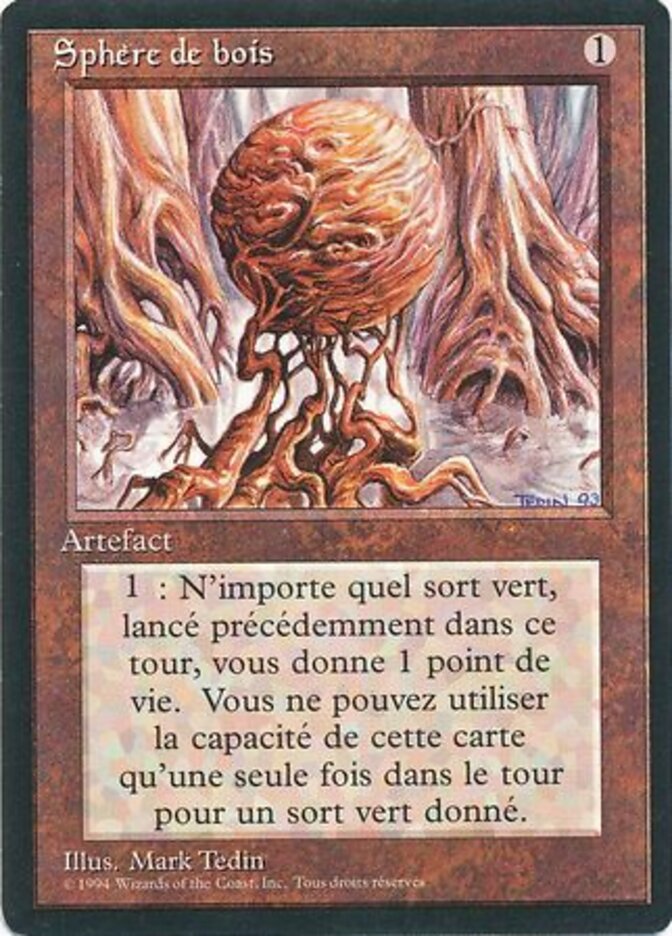 Esfera de Madeira / Wooden Sphere - Magic: The Gathering - MoxLand