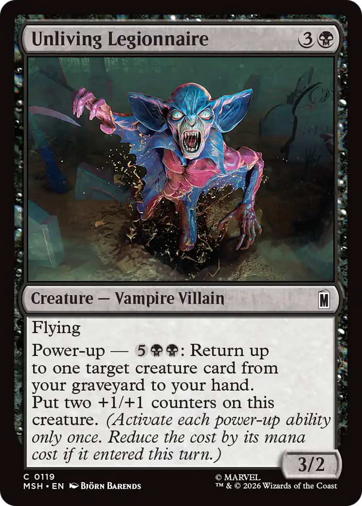 Unliving Legionnaire - Magic: The Gathering - MoxLand