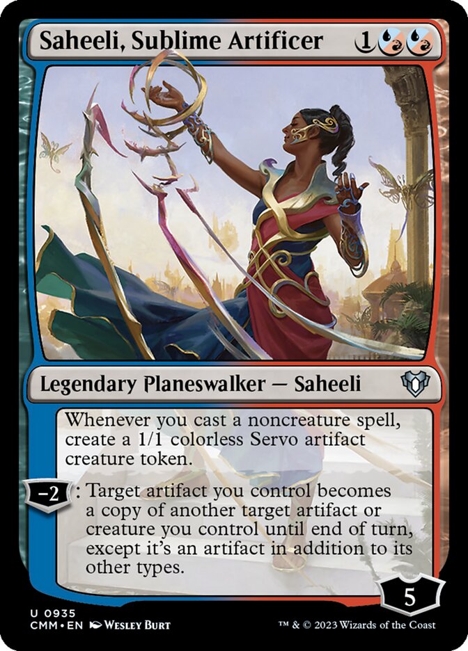 Saheeli, Artífice Sublime / Saheeli, Sublime Artificer - Magic: The Gathering - MoxLand