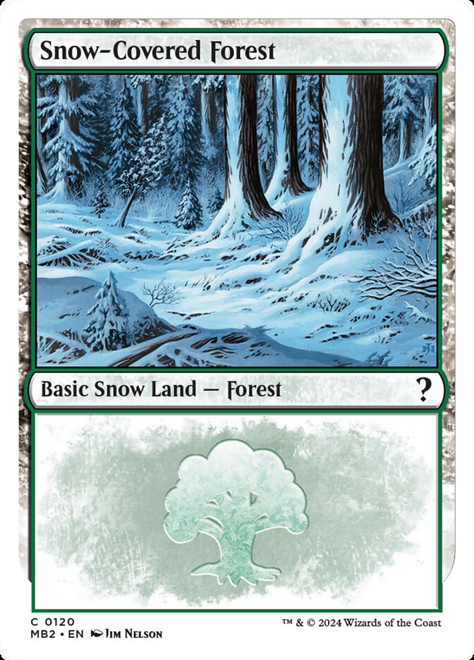 Floresta Nevada / Snow-Covered Forest - Magic: The Gathering - MoxLand