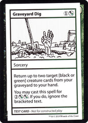 Graveyard Dig - Magic: The Gathering - MoxLand