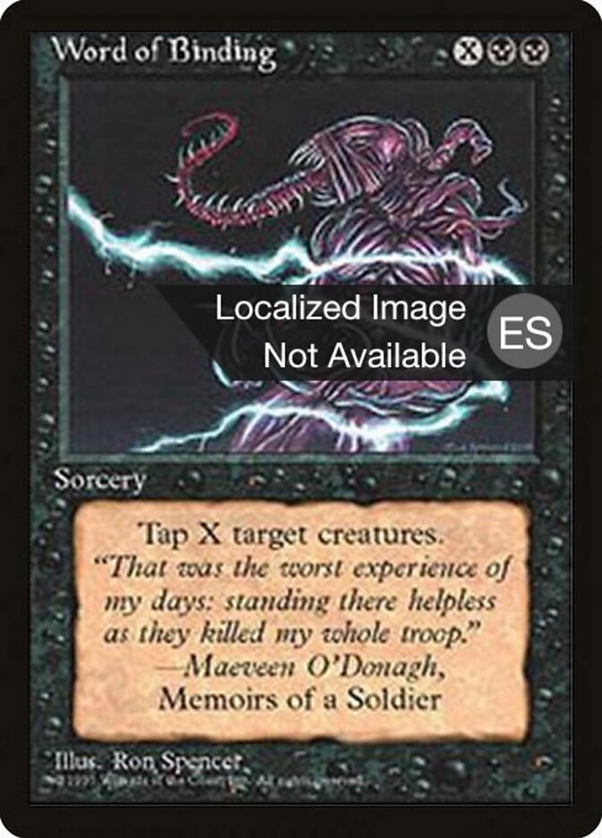 Palavras de Poder / Word of Binding - Magic: The Gathering - MoxLand