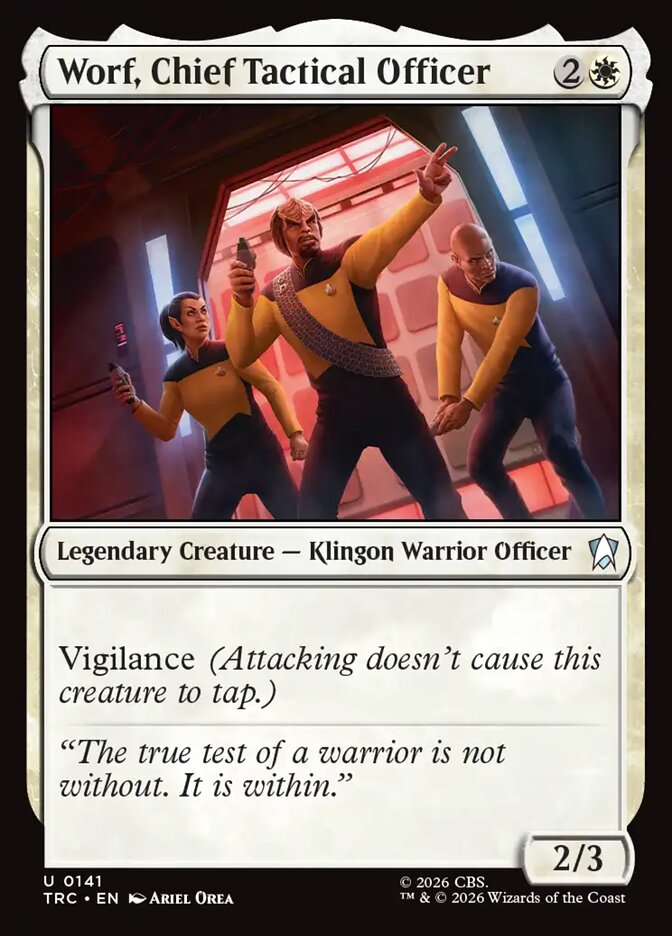 Worf, Chief Tactical Officer - Magic: The Gathering - MoxLand