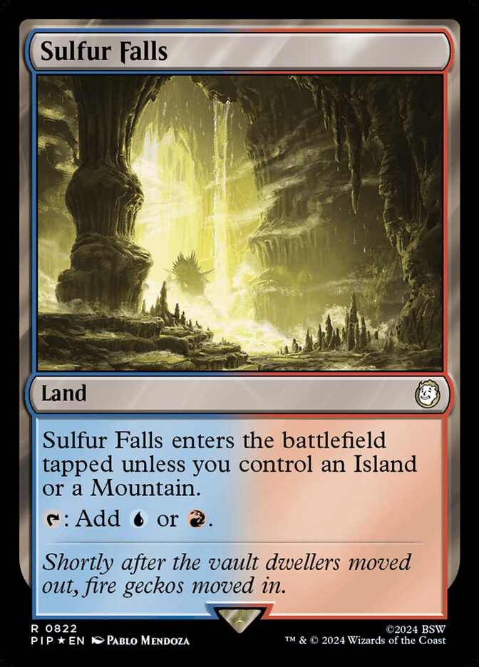 Cascata de Enxofre / Sulfur Falls - Magic: The Gathering - MoxLand