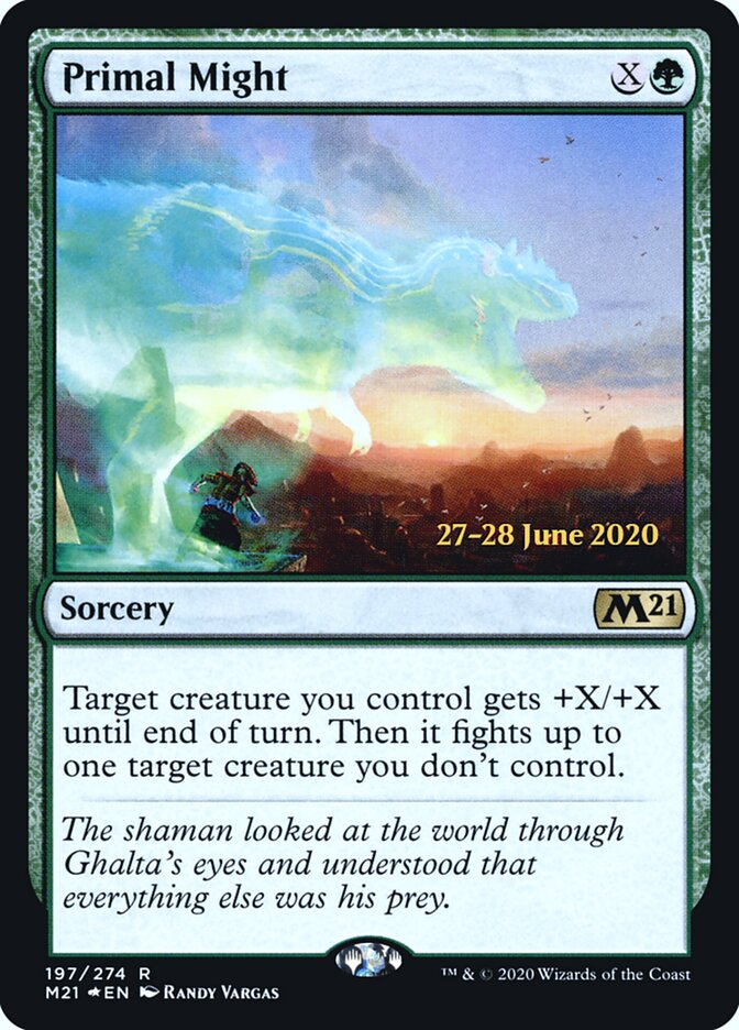 Força Primal / Primal Might - Magic: The Gathering - MoxLand