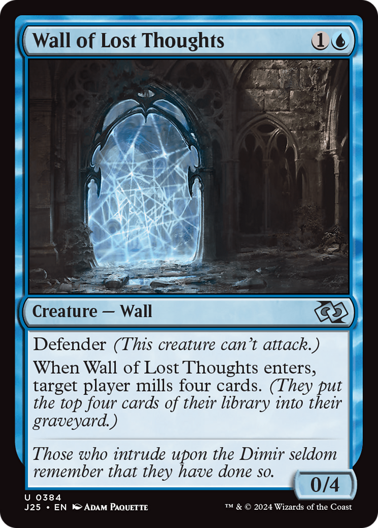 Barreira dos Pensamentos Perdidos / Wall of Lost Thoughts - Magic: The Gathering - MoxLand