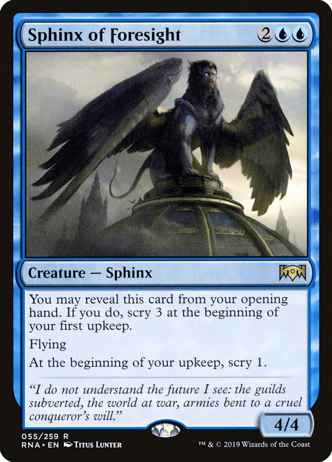 Esfinge da Previdência / Sphinx of Foresight - Magic: The Gathering - MoxLand