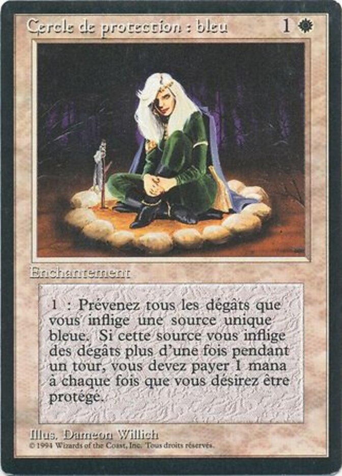 Círculo de Proteção: Azul / Circle of Protection: Blue - Magic: The Gathering - MoxLand