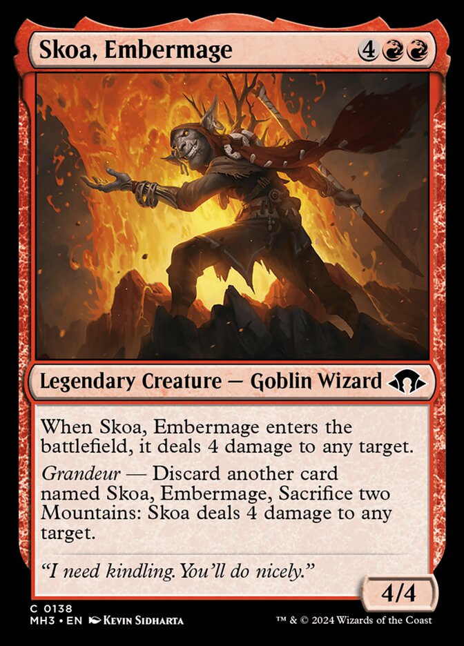 Skoa, Maga Ígnea / Skoa, Embermage - Magic: The Gathering - MoxLand