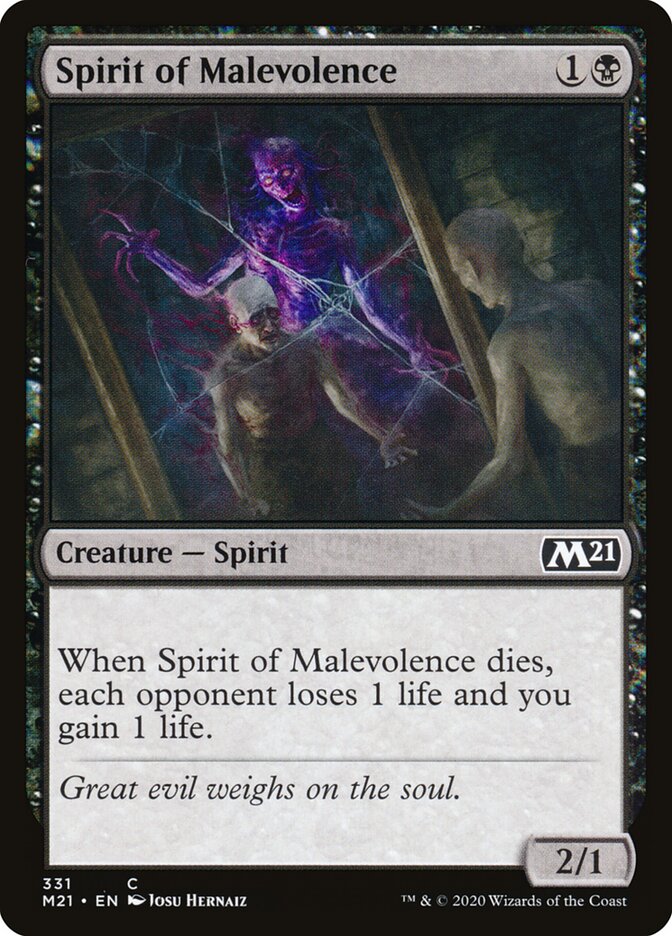 Espírito de Malevolência / Spirit of Malevolence - Magic: The Gathering - MoxLand