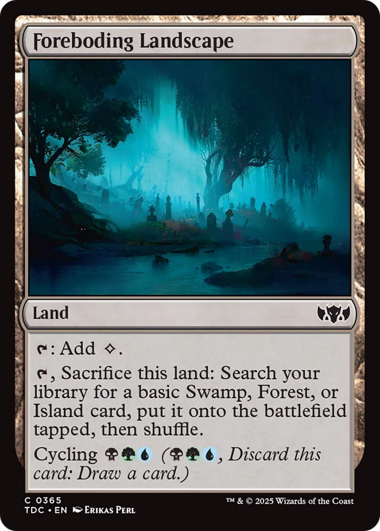 Paisagem Agourenta / Foreboding Landscape - Magic: The Gathering - MoxLand