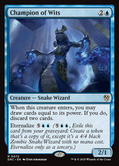 Campeã do Raciocínio / Champion of Wits - Magic: The Gathering - MoxLand