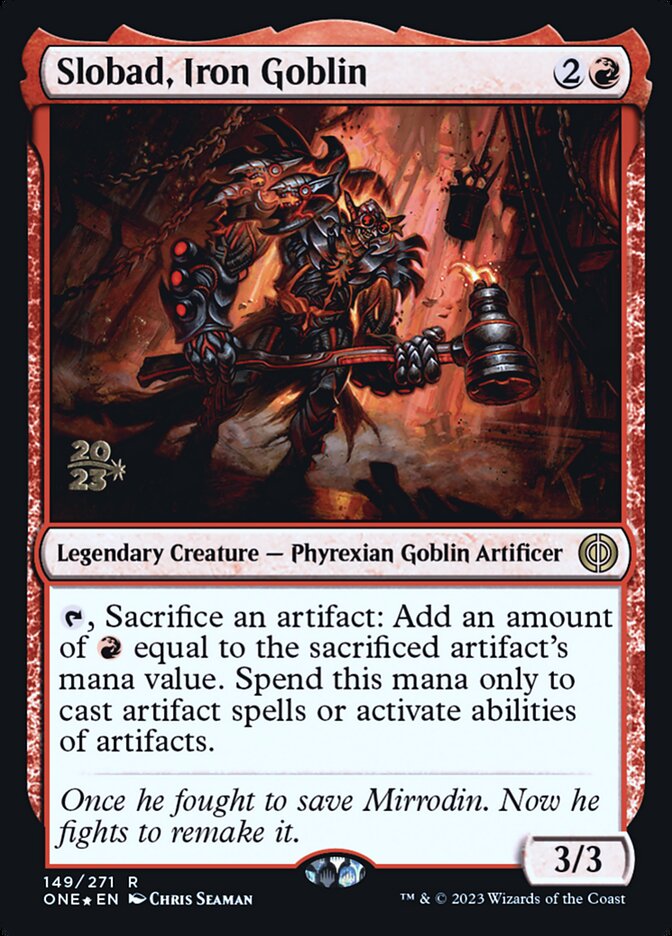 Slobad, Goblin de Ferro / Slobad, Iron Goblin - Magic: The Gathering - MoxLand
