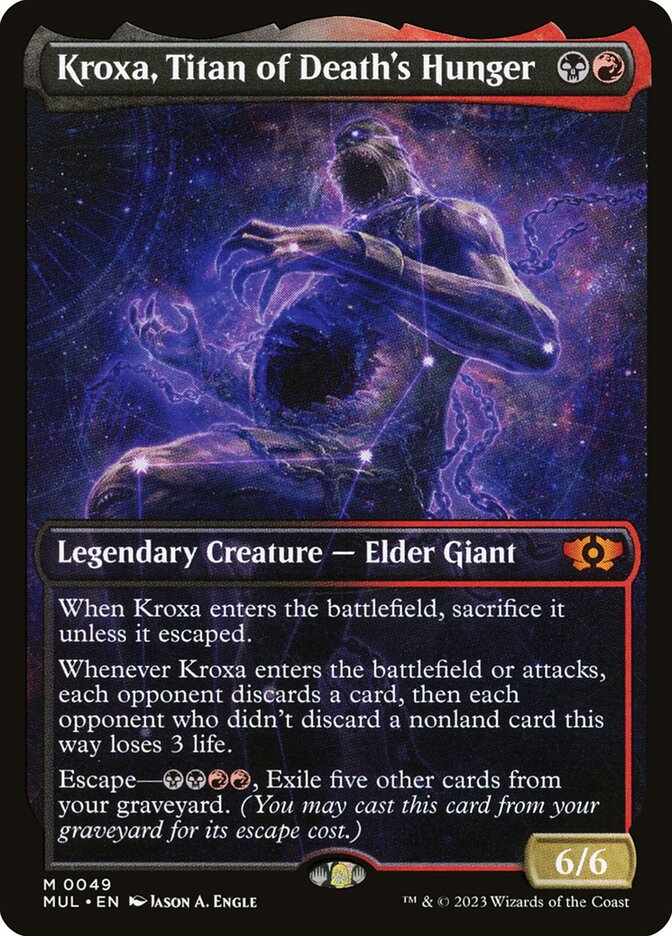 Croxa, Titã da Fome da Morte / Kroxa, Titan of Death's Hunger - Magic: The Gathering - MoxLand