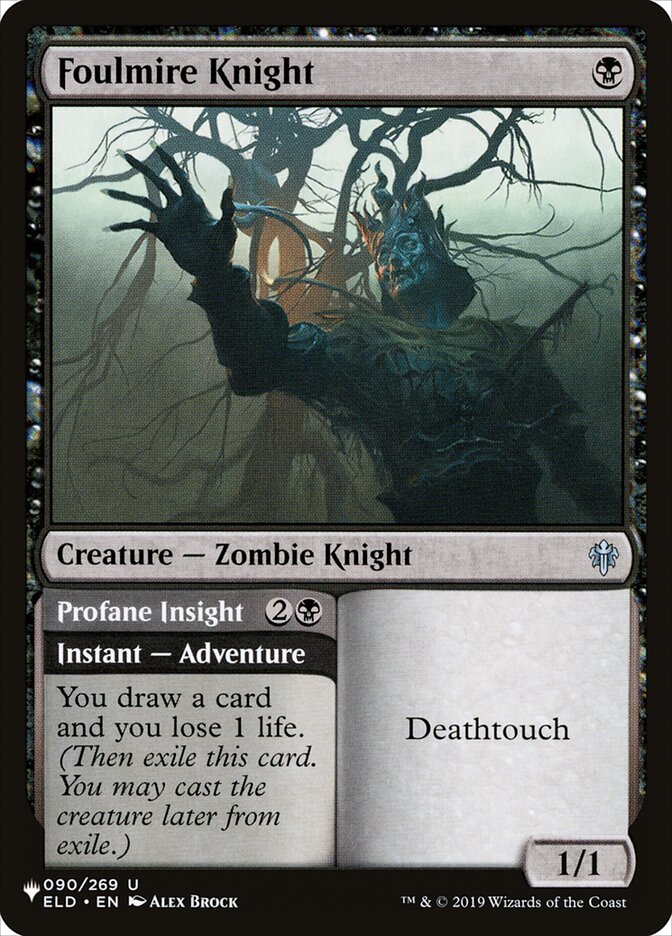 Foulmire Knight / Profane Insight - Magic: The Gathering - MoxLand