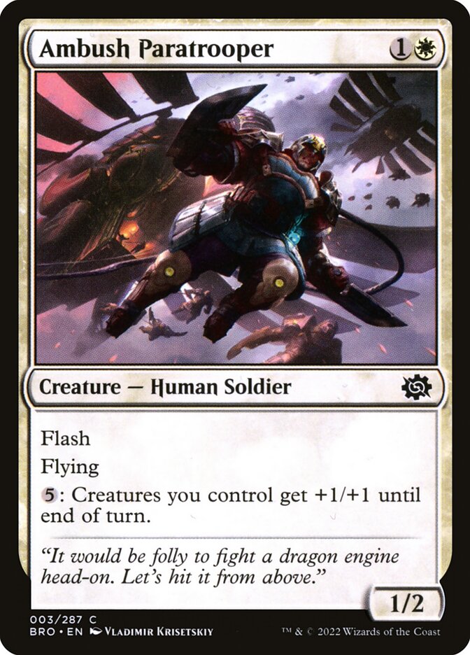 Paraquedista de Emboscada / Ambush Paratrooper - Magic: The Gathering - MoxLand