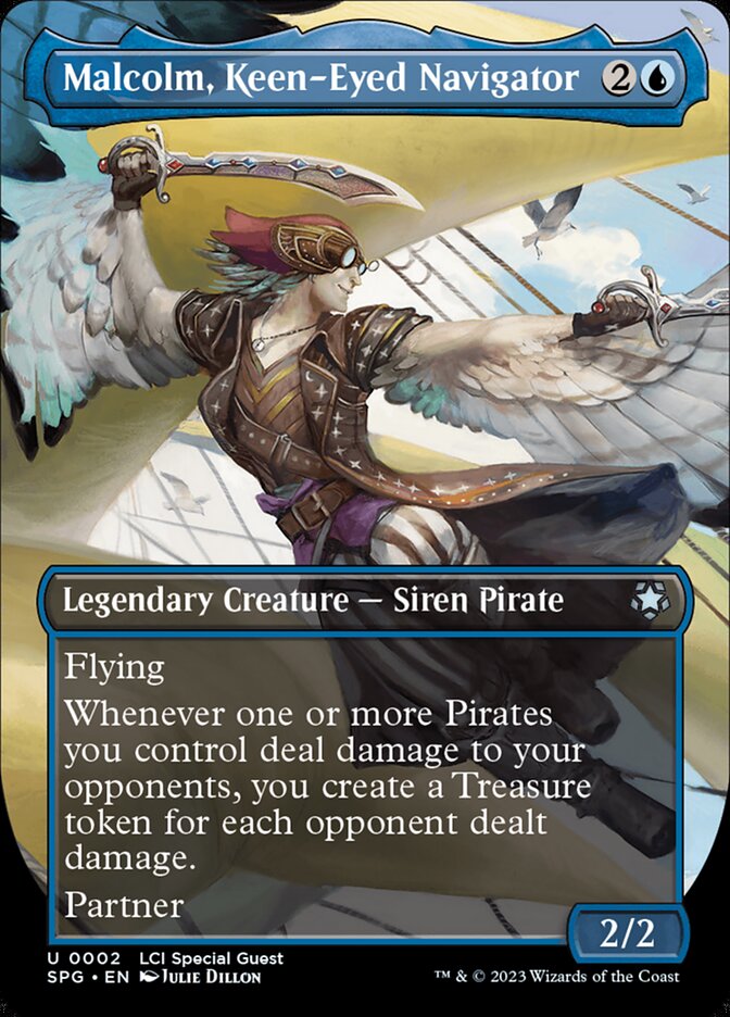 Malcolm, Navegador da Hipervisão / Malcolm, Keen-Eyed Navigator - Magic: The Gathering - MoxLand