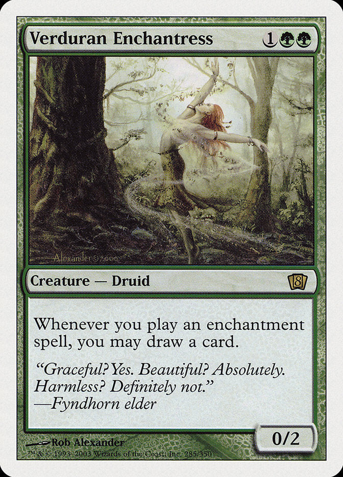 Bruxa de Verduran / Verduran Enchantress - Magic: The Gathering - MoxLand