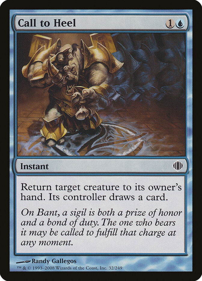 Chamado à Obediência / Call to Heel - Magic: The Gathering - MoxLand