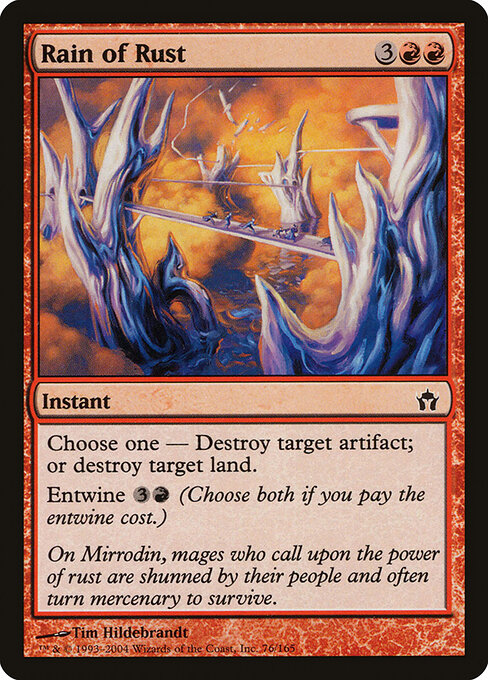Chuva de Ferrugem / Rain of Rust - Magic: The Gathering - MoxLand