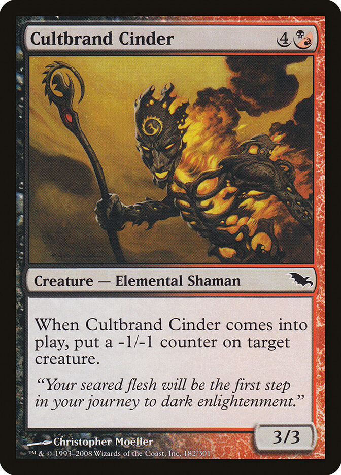 Cinzeríneo Culto-do-Estigma / Cultbrand Cinder - Magic: The Gathering - MoxLand