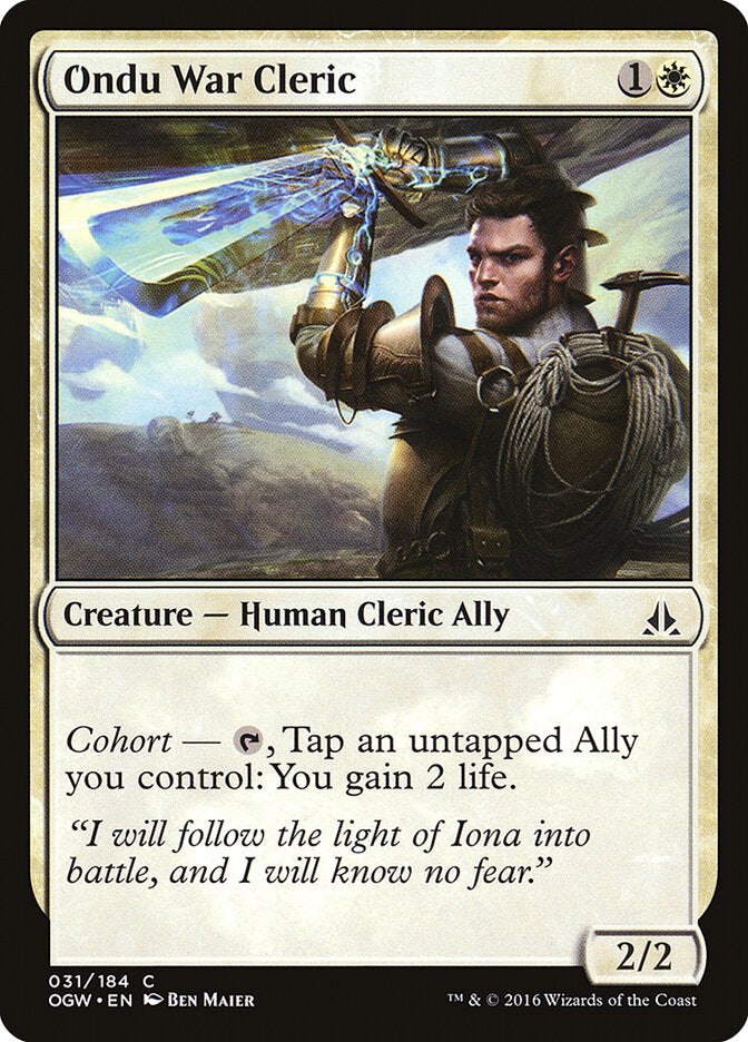 Clérigo da Guerra de Ondu / Ondu War Cleric - Magic: The Gathering - MoxLand